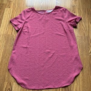Lauren Conrad pink shirt